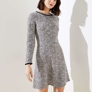 LOFT Shimmer Boucle Flare Dress and Top